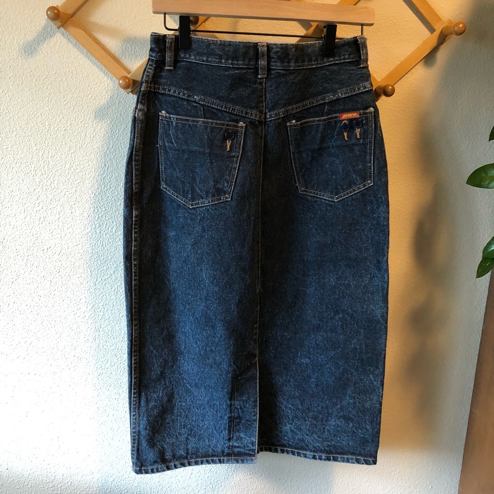 VTG Jordache Denim high waist Midi Pencil Skirt